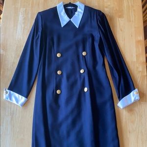 Vintage navy dress